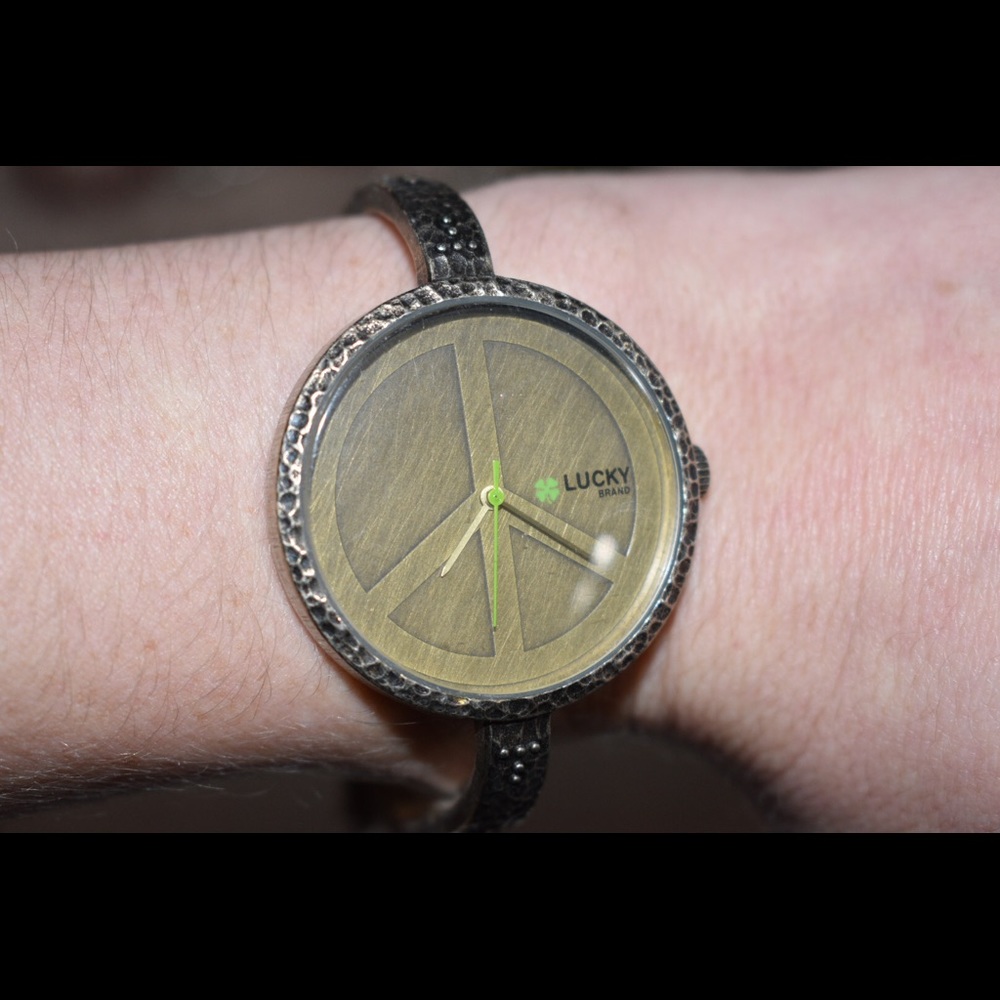 Lucky Brand brass watch